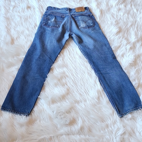 LEVI'S 501 BUTTONFLY JEANS ~VINTAGE ~🎊2XHP🎊 - Picture 7 of 9